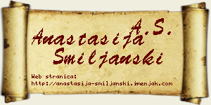 Anastasija Smiljanski vizit kartica